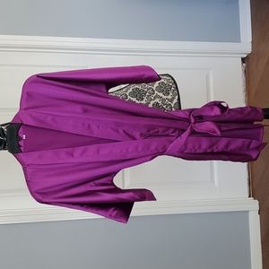 Purple silky robe size M